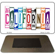 California License Plate Tag Art Novelty Metal Magnet 3.5" x 2" Magnet (M)