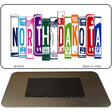 North Dakota License Plate Tag Art Novelty Metal Magnet 3.5" x 2" Magnet (M)