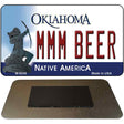 MMM Beer Oklahoma State License Plate Tag Novelty Magnet M-6249