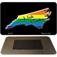 North Carolina State Outline Rainbow Novelty Metal Magnet M-6347