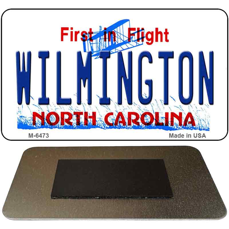 Wilmington North Carolina State License Plate Tag Magnet M-6473
