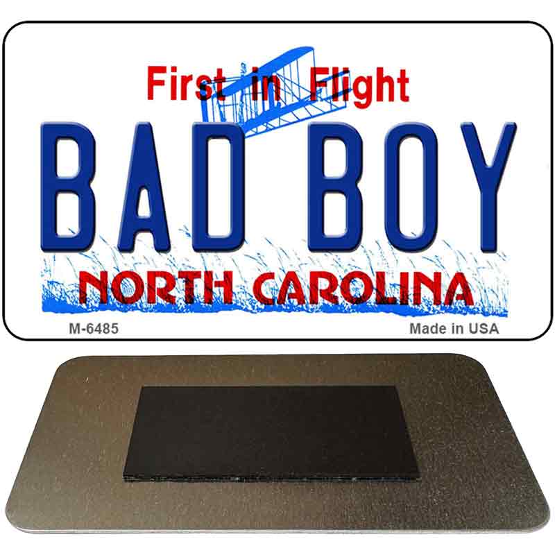 Bad Boy North Carolina State License Plate Tag Magnet M-6485
