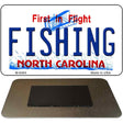 Fishing North Carolina State License Plate Tag Magnet M-6494