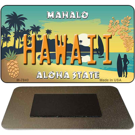 Hawaii Pineapple Novelty Metal Magnet M-7840