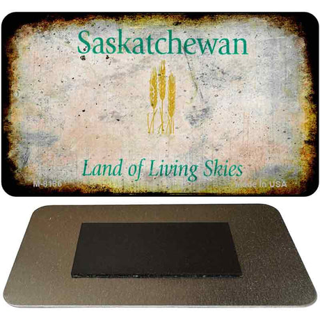 Saskatchewan Rusty Blank Novelty Magnet M-8186