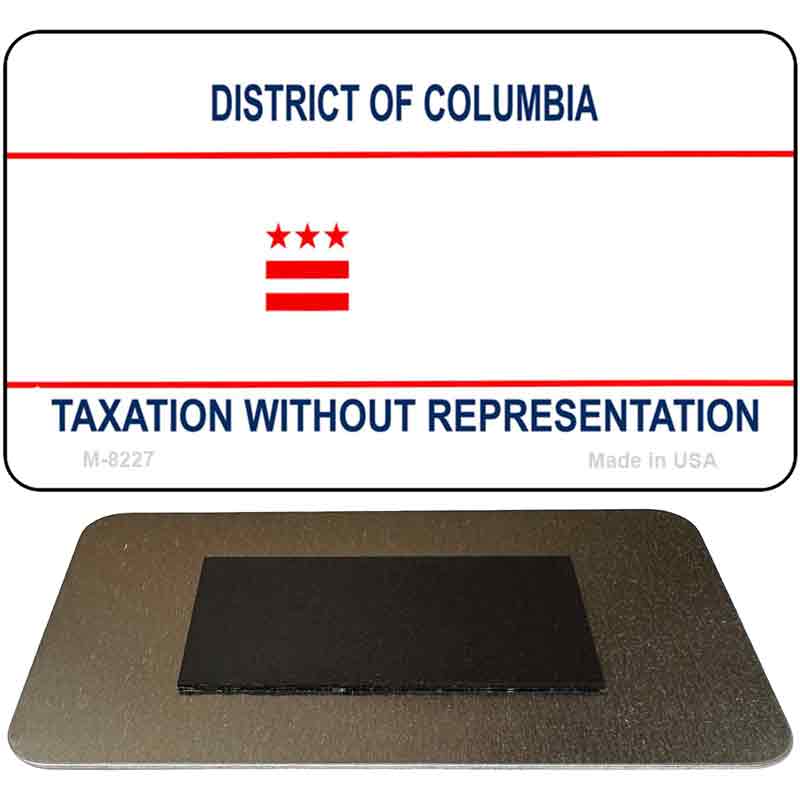 District Of Columbia Blank Novelty Metal Magnet M-8227