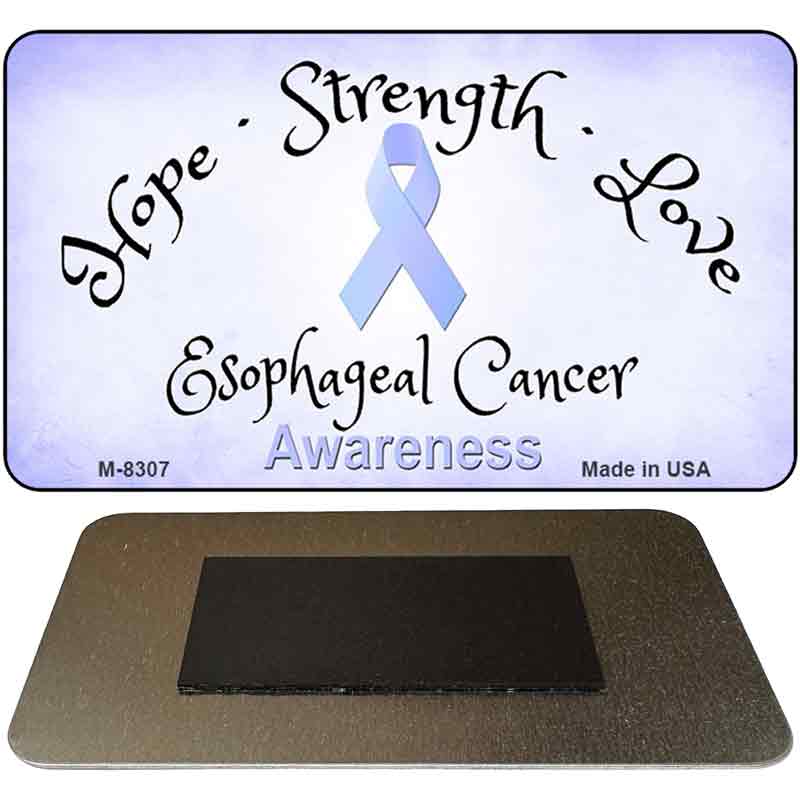 Esophageal Cancer Ribbon Novelty Metal Magnet M-8307