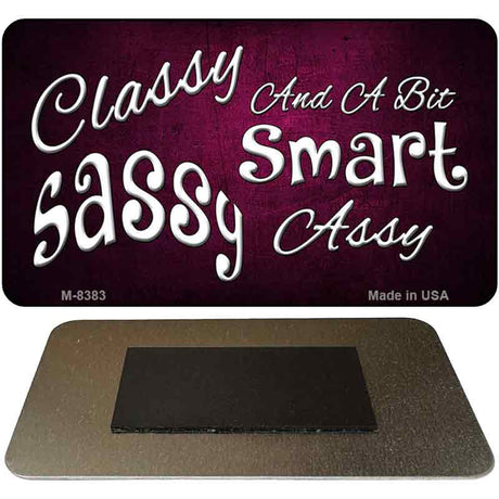 Classy Sassy Novelty Metal Magnet M-8383
