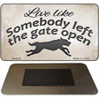 Gate Open Novelty Metal Magnet M-8548 3.5" x 2" Magnet (M)