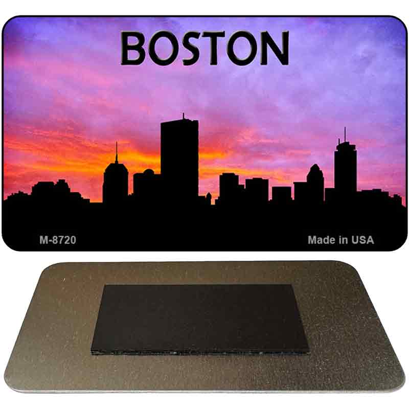Boston Silhouette Novelty Metal Magnet M-8720
