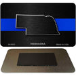 Nebraska Thin Blue Line Novelty Metal Magnet M-8909