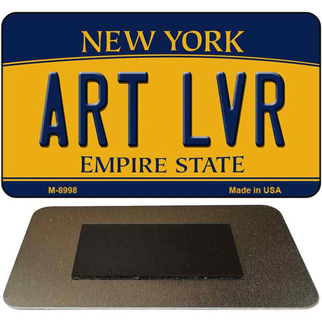 Art LVR New York State License Plate Tag Magnet M-8998