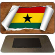 Ghana Flag Scroll Novelty Metal Magnet M-9107