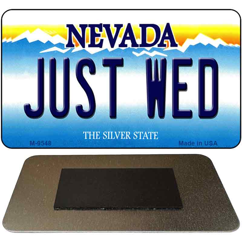 Just Wed Nevada Novelty Metal Magnet M-9548