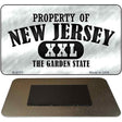 Property Of New Jersey Novelty Metal Magnet M-9771 3.5" x 2" Magnet (M)