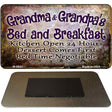 Grandma And Grandpas Bed And Breakfast Novelty Metal Magnet M-9843