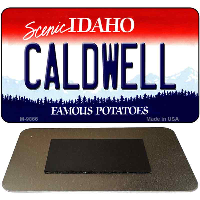 Caldwell Idaho State Metal Novelty Magnet M-9866