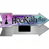 Hookah Bar Novelty Metal Arrow Sign 8" x 2.25" (MA)