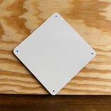 White Dye Sublimation 8"Novelty Mini Metal Crossing Sign MCX-000
