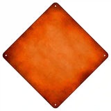 Orange Oil Rubbed Novelty Metal Crossing Sign 8.5" (MCX)