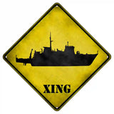 Destroyer Xing Novelty Metal Crossing Sign 8.5" (MCX)