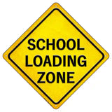 School Loading Zone Novelty Metal Crossing Sign 8.5" (MCX)