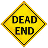 Dead End Novelty Metal Crossing Sign 8.5" (MCX)