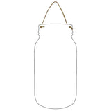 White Blank Dye Sublimation Novelty Metal Mason Jar Sign