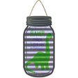 Rawr in Dinosaur Corrugated Novelty Metal Mason Jar Sign 4" x 8" Sign (MJ)