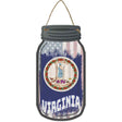 Virginia | USA Flag Novelty Metal Mason Jar Sign