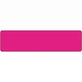Pink Solid Blank Novelty Metal Street Sign 12" x 3" (MK)