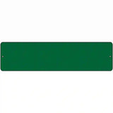 Green Solid Blank Novelty Metal Street Sign 12" x 3" (MK)