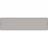 Gray Solid Blank Novelty Metal Street Sign 12" x 3" (MK)