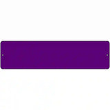 Purple Solid Blank Novelty Metal Street Sign 12" x 3" (MK)