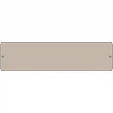 Tan Solid Blank Novelty Metal Street Sign 12" x 3" (MK)