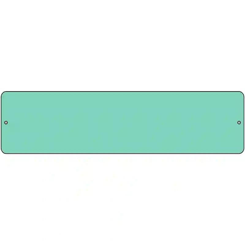 Mint Solid Blank Novelty Metal Street Sign 12" x 3" (MK)