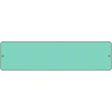 Mint Solid Blank Novelty Metal Street Sign 12" x 3" (MK)