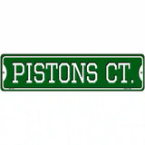 Pistons Ct Novelty Metal Street Sign 12" x 3" (MK)