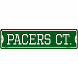Pacers Ct Novelty Metal Street Sign 12" x 3" (MK)