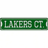Lakers Ct Novelty Metal Street Sign 12" x 3" (MK)