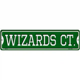 Wizards Ct Novelty Metal Street Sign 12" x 3" (MK)