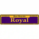 Royal Purple Novelty Metal Street Sign 12" x 3" (MK)