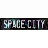 Houston Texas Space City Novelty Metal Street Sign 12" x 3" (MK)