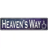 Heavens Way Novelty Metal Street Sign 12" x 3" (MK)