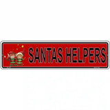 Santas Helper Novelty Metal Street Sign 12" x 3" (MK)