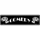Comedy Home Theater Novelty Metal Street Sign 12" x 3" (MK)