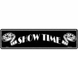 Show Time Home Theater Novelty Metal Street Sign 12" x 3" (MK)