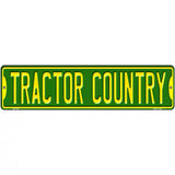 Tractor Country Novelty Metal Street Sign 12" x 3" (MK)