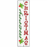 Merry Christmas Mistletoe Novelty Metal Street Sign 12" x 3" (MK)