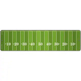 Football Field Novelty Metal Street Sign 12" x 3" (MK)
